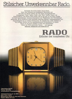 Rado Armbanduhr 1981.jpg