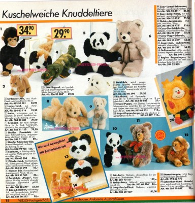 Kuschelweiche Knuddeltiere - Vedes 1985 01.jpg
