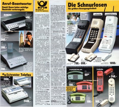 Telefone + Anrufbeantworter + Telefax Quelle 1989.jpg